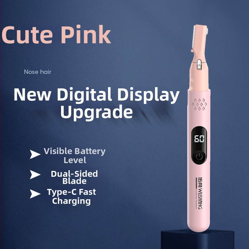 Pánsky elektrický grooming set — USB dobíjateľný, multifunkčný holiaci strojček pre obočie, telo a podpazušie; ABS, umývateľný, hmotnosť 60 g