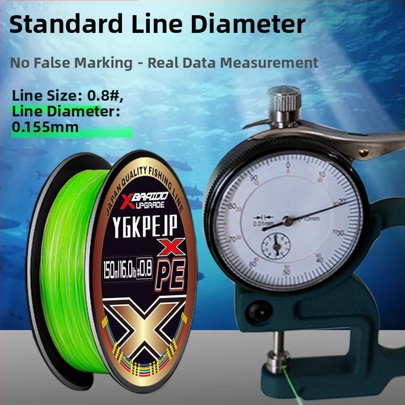 Pubee PE fő horgász zsinór, nagy szakítószilárdságú, dobozban 100 darab