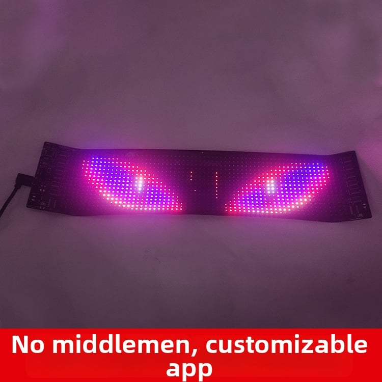 Flexibilný LED displej do auta s lepiacou inštaláciou, vonkajšie použitie, viaceré režimy zobrazenia, vysoká jasnosť
