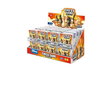 Gyerekeknek szóló mini sakk asztali játék, oktató és hordozható (Anyag: műanyag; Használat: beltéri; Korosztály: 4–14 év)