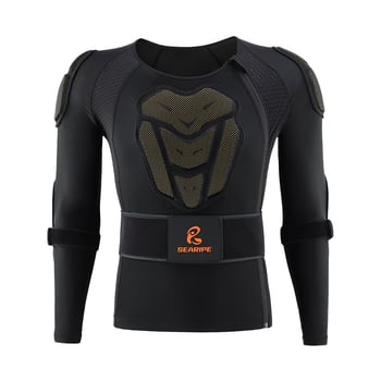 Hosszú sívédő páncél — váll-, mellkas- és könyökvédelmet tartalmazó gumitest, felnőtteknek, síeléshez