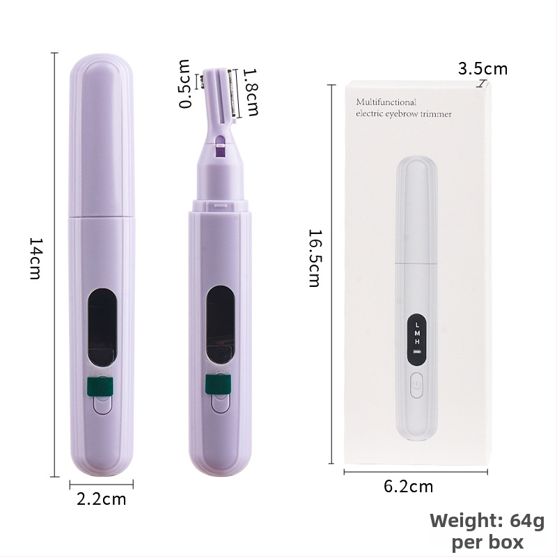 Zastrihávač obočia USB, ABS telo, elektrický, pre domáce použitie, univerzálny