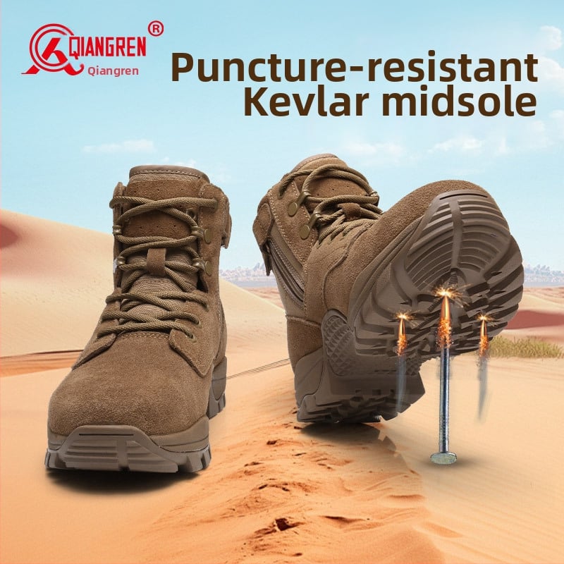 Férfi Martin csizma - bőr és textil felső, gumi hab talp, oldalsó cipzár, légáteresztő hálós bélés, sarok 3-5 cm