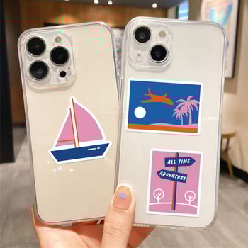 50 utazási graffiti matricák – vízálló DIY matricák jegyzetfüzethez, telefontokhoz és poggyászhoz (Márka: Coating the Crow)