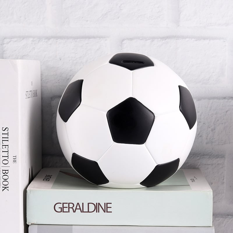 Kosárlabda alakú persely — gyanta, asztali dísz, modern művészet, ajándék