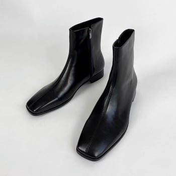 Férfi Chelsea csizmák – mikroszálas bőr felső rész, PU belső talp, középmagas lábszár, platformos talp