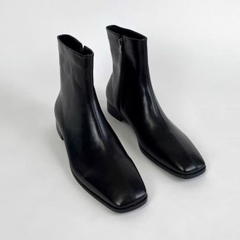 Férfi Chelsea csizmák – mikroszálas bőr felső rész, PU belső talp, középmagas lábszár, platformos talp