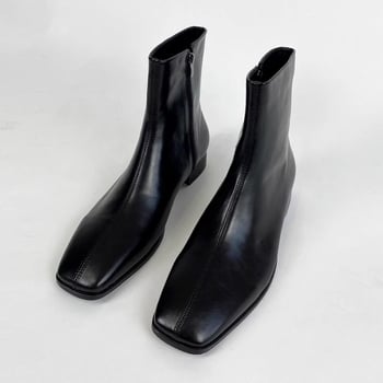 Férfi Chelsea csizmák – mikroszálas bőr felső rész, PU belső talp, középmagas lábszár, platformos talp