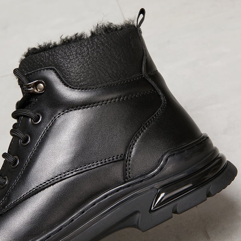 Martin csizmák első réteg marhabőrből, gyapjú belső bélés, gumitalp, magas szár, vastag talp