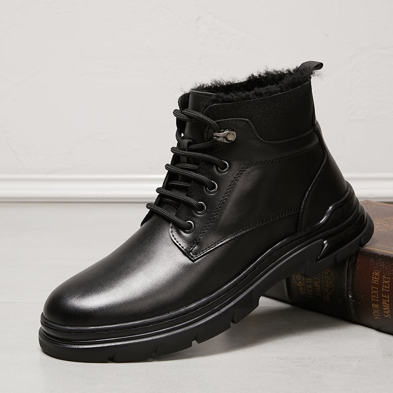 Martin csizmák első réteg marhabőrből, gyapjú belső bélés, gumitalp, magas szár, vastag talp