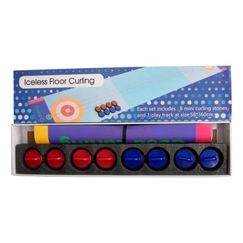 Asztali szárazföldi curling játék család számára, interaktív parti- és csapatépítő játék, 0–3 éveseknek