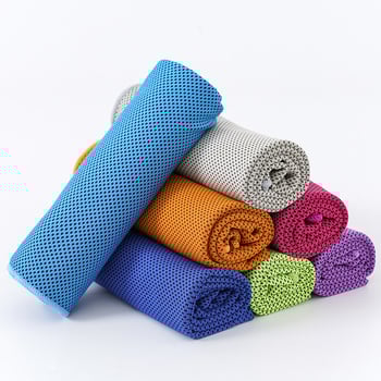 Fittnesz és jóga hűsítő törölköző, gyorsan száradó és hűsítő, hordozható edzőtermi kiegészítő, Jie Yan márka; anyag: poliészter rost; csomagolás: 2 db; alkalmas jóga