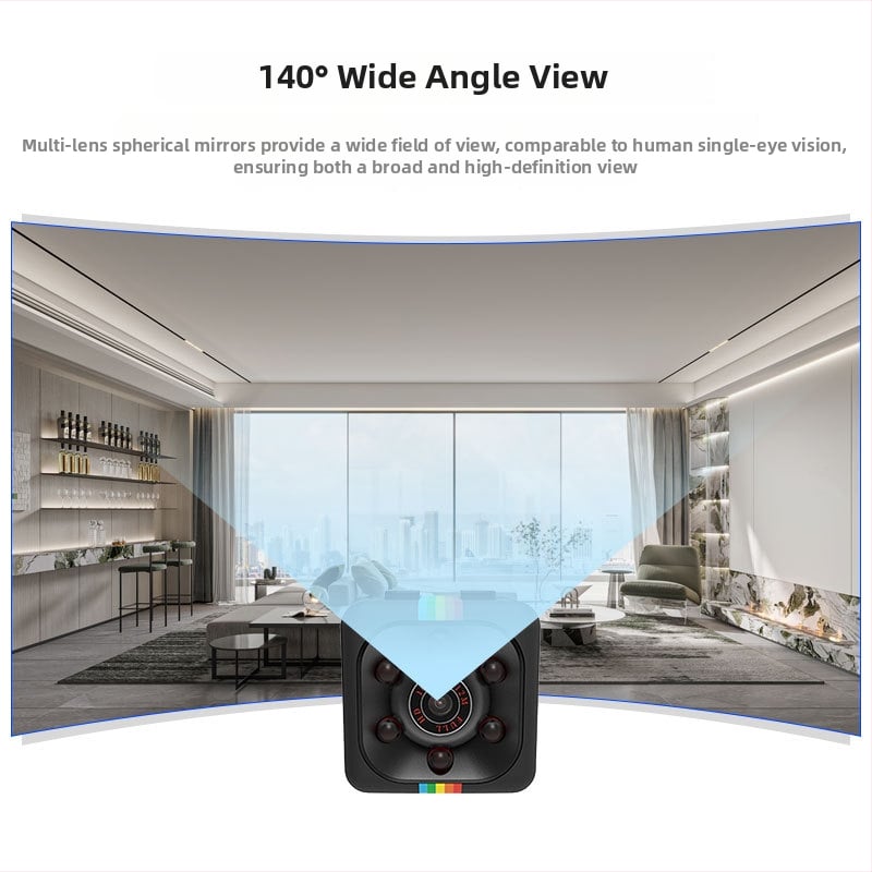 HD megfigyelő kamera, kézi kivitel, SQ11 modell, TF-kártya tárhely, rögzíti a videót és a fényképeket, LCD-kijelző nélkül, akkumulátor üzemideje 1–3 óra