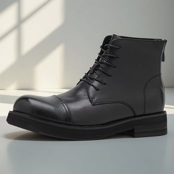 Férfi Chelsea csizma, felső rész top-grain marhabőr, középmagas szár, hátoldali cipzár, kerek orr, kompozit talp