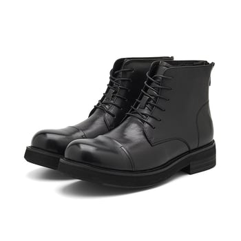 Férfi Chelsea csizma, felső rész top-grain marhabőr, középmagas szár, hátoldali cipzár, kerek orr, kompozit talp