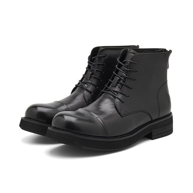 Férfi Chelsea csizma, felső rész top-grain marhabőr, középmagas szár, hátoldali cipzár, kerek orr, kompozit talp