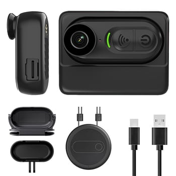 Ujjkamera WiFi-vel és magnetes töltőkészlettel, 1080P, TF-kártya, városi bringázáshoz