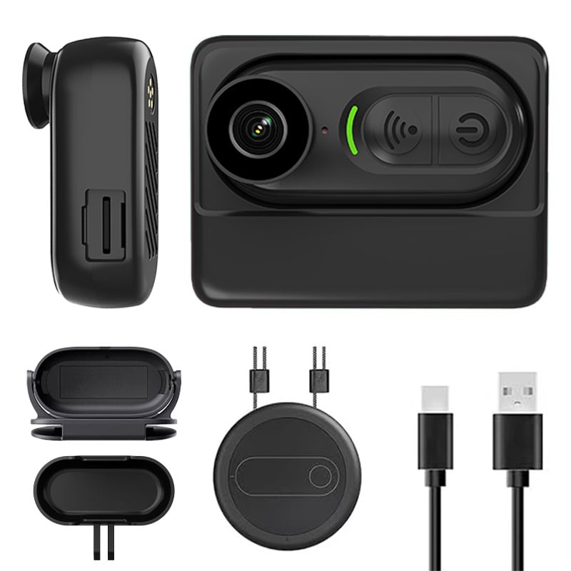 Ujjkamera WiFi-vel és magnetes töltőkészlettel, 1080P, TF-kártya, városi bringázáshoz