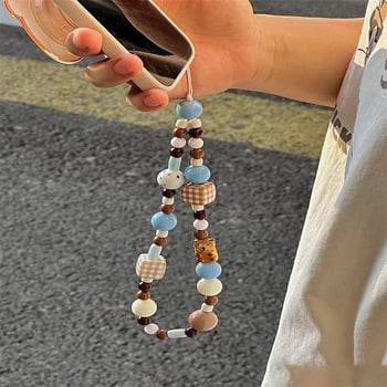 Mobiltelefon nyakpánt Cartoon négyszögletes kölyökkutya dizájnnal, PVC zsinórral és műanyag csattal, uniszex