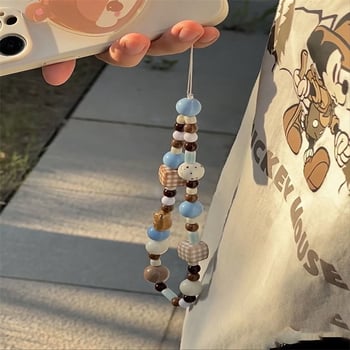 Mobiltelefon nyakpánt Cartoon négyszögletes kölyökkutya dizájnnal, PVC zsinórral és műanyag csattal, uniszex