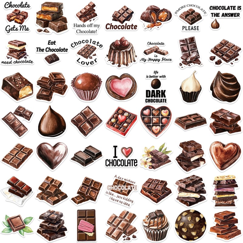 50 db matrica, vízálló; telefontokokhoz, naplókhoz és iroda kellékekhez; aranyos stílus; nyomtatott kivitel