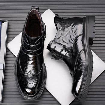 Martin csizmák - Első réteg marhabőr felsőrész, gumitalp, műszőr belső, alacsony sarok 1–3 cm