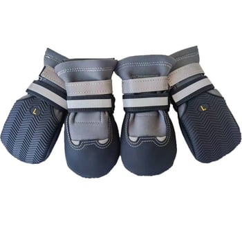 PU anyagú kutyacipő, lágy talppal, vízálló, csúszásmentes, fényvisszaverő