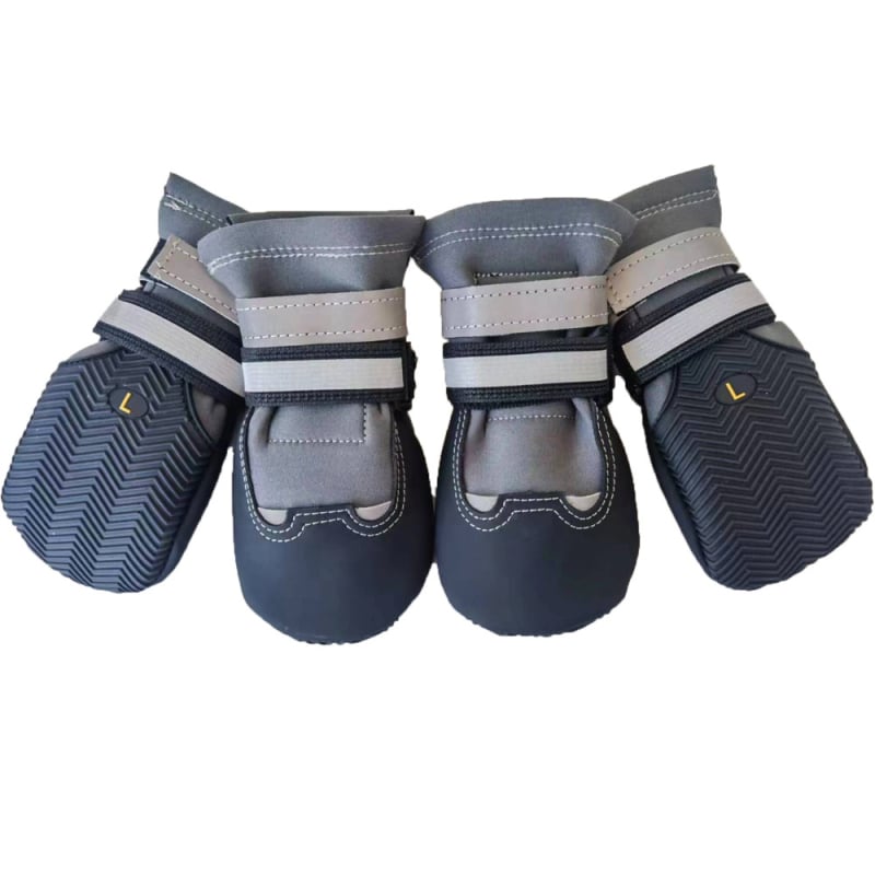 PU anyagú kutyacipő, lágy talppal, vízálló, csúszásmentes, fényvisszaverő