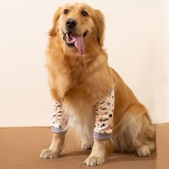 Kutya térd- és lábvédők, pamut anyag, rajzfilm stílus, ízületi védelem