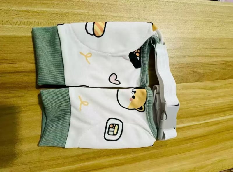 Kutya térd- és lábvédők, pamut anyag, rajzfilm stílus, ízületi védelem