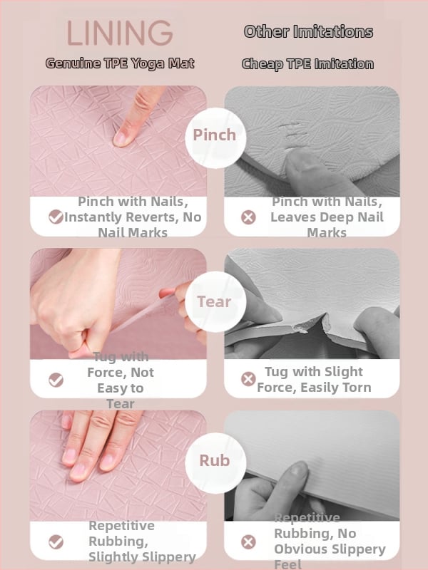 Li Ning jóga matrac, TPE, 1000 g, 6 mm vastagság