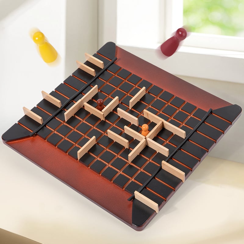 Lépésről lépésre társasjáték – Nyuszi által ostromlott város: üldözés és blokkolás, családi oktatási stratégiai játék, interakció szülő-gyermek, készségek fejlesztése