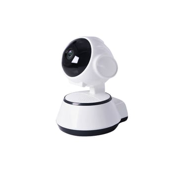 Vezeték nélküli intelligens biztonsági kamera 360°-os forgással, beltéri/kültéri használatra, éjszakai látás, HD videó, távoli hozzáférés
