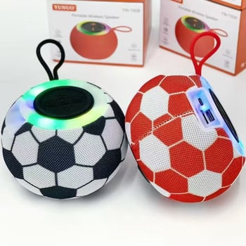 YN-1508 Kerek Bluetooth hangszóró RGB világítással, 5W, IPX6, beépített akkumulátor 1000–1200mAh, Bluetooth 5.0, 100Hz–20kHz