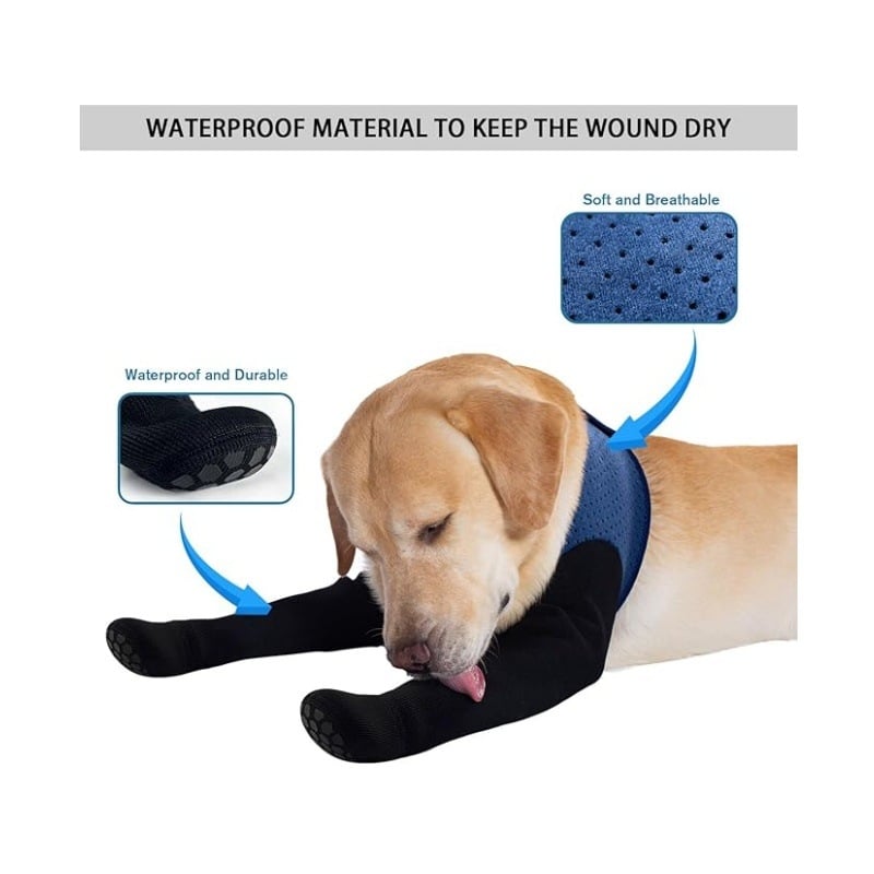 Pantofi pentru câini din poliester – încălțăminte impermeabilă cu talpă antiderapantă, protecție pentru răni