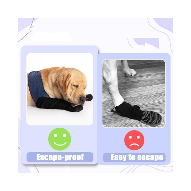 Pantofi pentru câini din poliester – încălțăminte impermeabilă cu talpă antiderapantă, protecție pentru răni