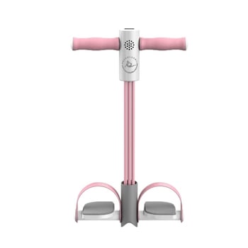 Hasizom-gyakorlatokat segítő eszköz pedálfeszítéssel és számlálási funkcióval, hatszálas kötélrendszer otthoni használatra