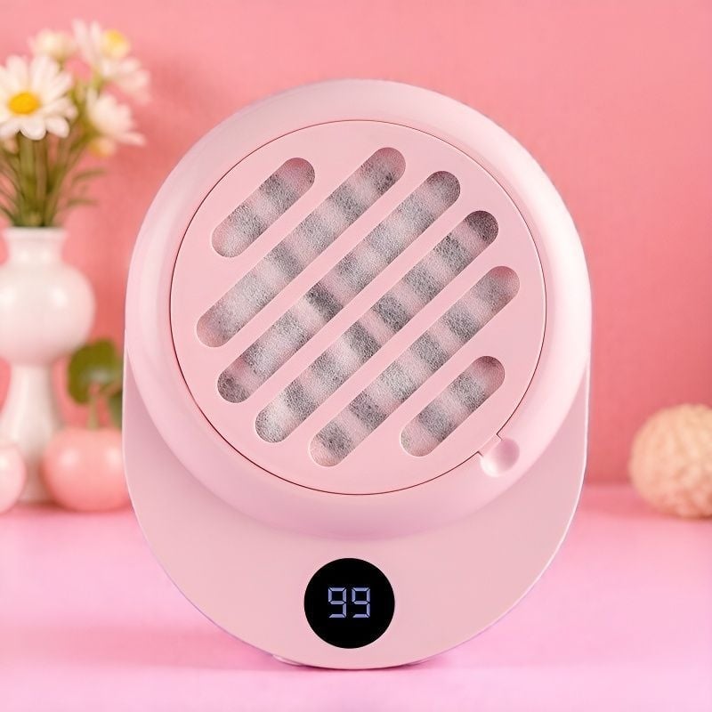 Manikűr porelszívó készülék – nagy szívóerő és csendes működés — Nettó tömeg: 1400 g; Anyag: Műanyag