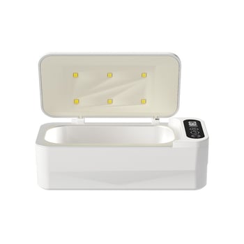 Lidan T-90 többfunkciós ultrahangos tisztító készülék manikűr eszközökhöz, magas frekvenciájú ultrahangos tisztítással és UV fertőtlenítő dobozzal