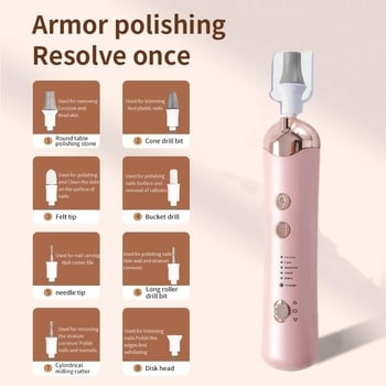 Hordozható akkumulátoros körömcsiszoló – Modell HH-003, Márka Others, Eredet Zhejiang, Alapcsomagolás, Általános felhasználók számára