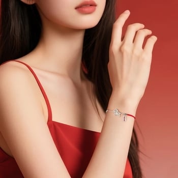 Női karkötő állatövi motívummal, környezetbarát réz anyagból, elektroplakálás felületkezelés, modell SL008