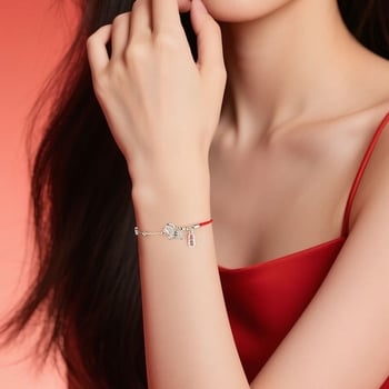 Női karkötő állatövi motívummal, környezetbarát réz anyagból, elektroplakálás felületkezelés, modell SL008