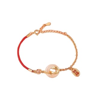 Yuexin Ornament környezetbarát réz karkötő elektroplattázott felülettel, kígyó-zodiákus motívum, női kézre való kiegészítő