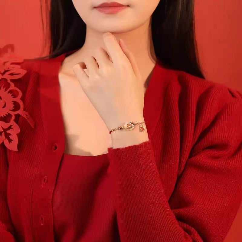 Yuexin Ornament környezetbarát réz karkötő elektroplattázott felülettel, kígyó-zodiákus motívum, női kézre való kiegészítő