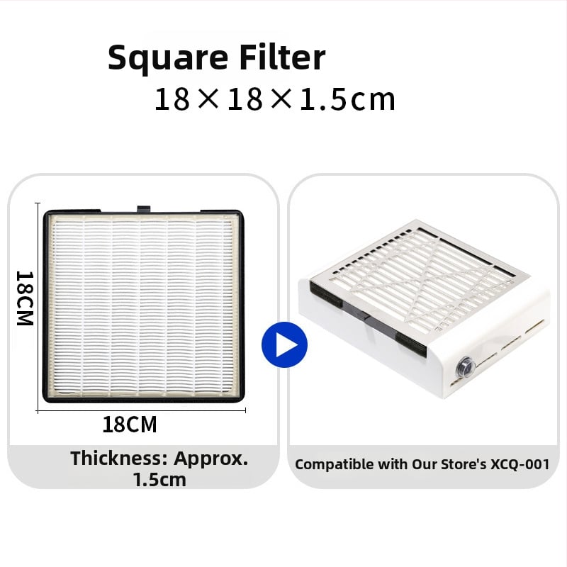 Körömápoló eszközök: húzórendszerű porgyűjtő szűrő a körmök porgyűjtőjéhez, Honeyclaw hazai márka, nettó tartalom 0,2, cserélhető szűrőelem