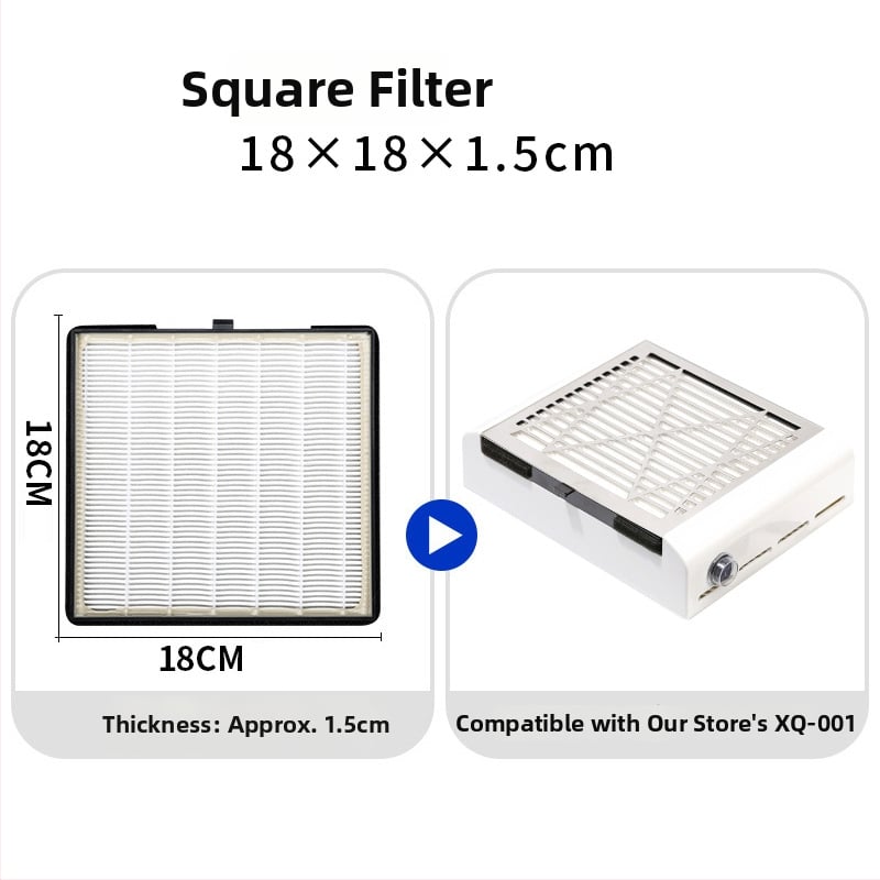 Körömápoló eszközök: húzórendszerű porgyűjtő szűrő a körmök porgyűjtőjéhez, Honeyclaw hazai márka, nettó tartalom 0,2, cserélhető szűrőelem