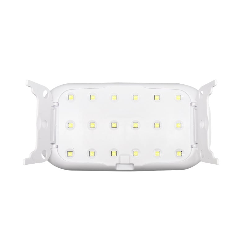 USB körömlámpa 18 LED-del, kettős fényforrással, UV-polimerizációs lámpa, 120 másodperces polimerizációs idő