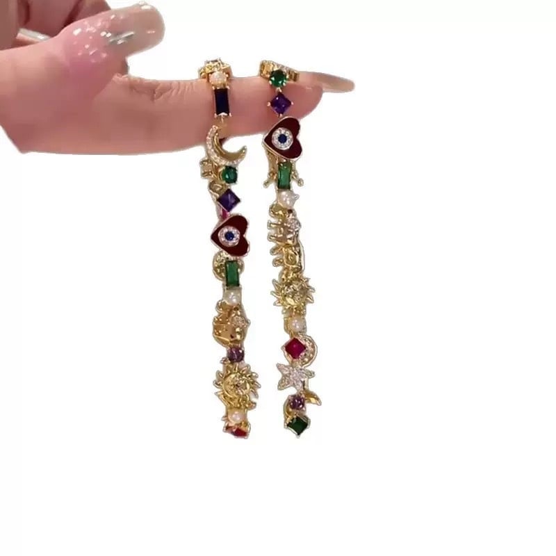 Rézötvözet csillag alakú karkötő nőknek, galvanált felülettel.