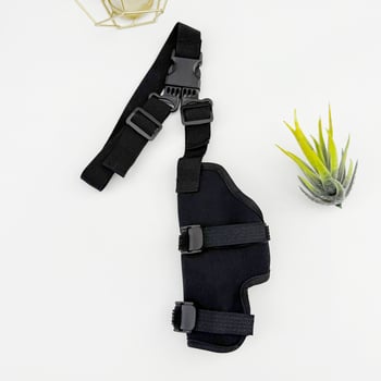 Kutya hátsó lábvédő készlet — térdvédő és ízületi védőöv (Anyag: poliészter rost; Cikkszám: K031; Alkalmas: kutyák; Funkció: ízületi védelem)