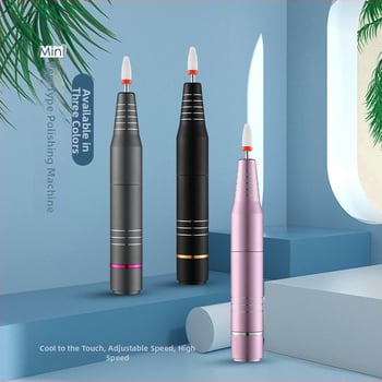 Mini elektromos körömcsiszoló USB-vel, kerámiás fej, 101p modell, nettó tömeg 116 g